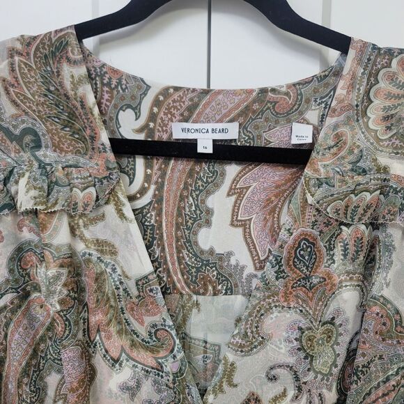 Veronica Beard Floral Silk Chiffon Mick Maxi Dress, 16 - Picture 9 of 13